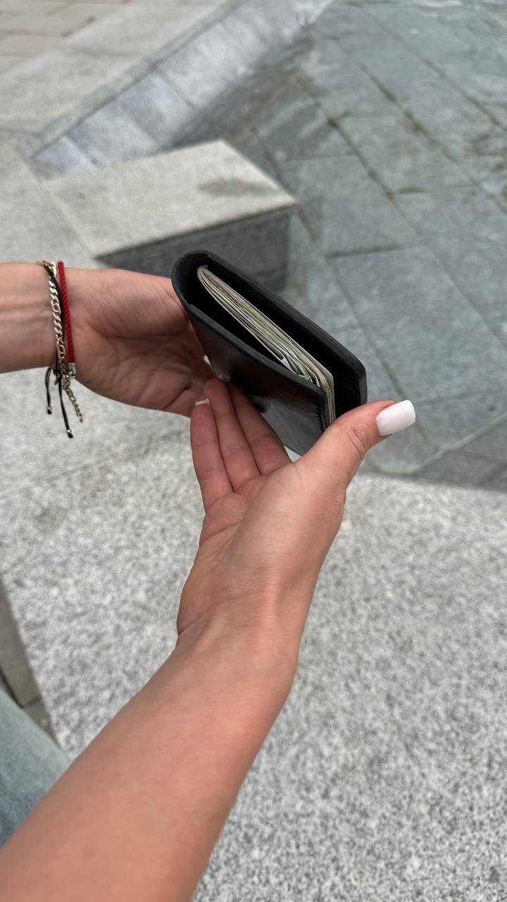 Passport cover with brass knuckles in black  image 3