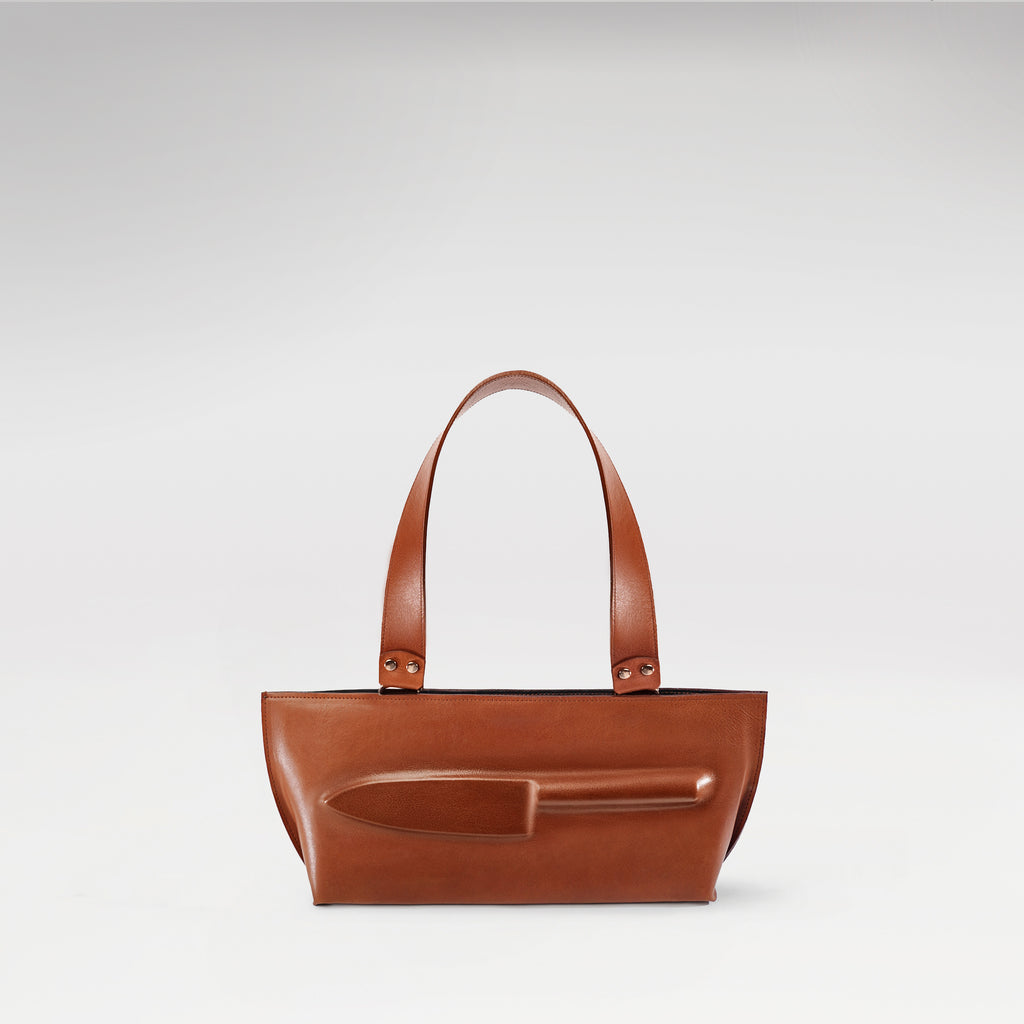 Knife mini bag in brown image 1