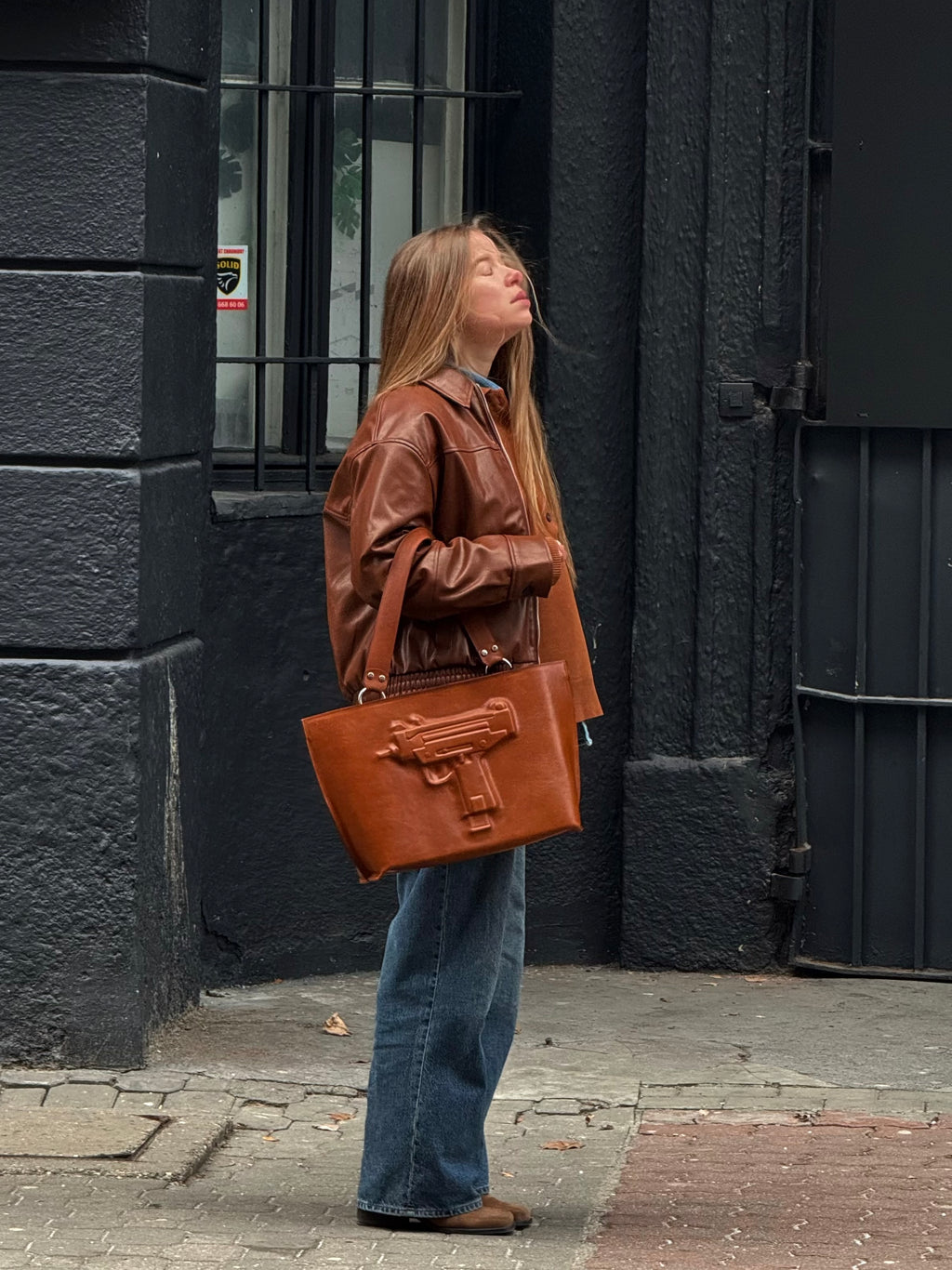 Uzi bag in brown  image 2