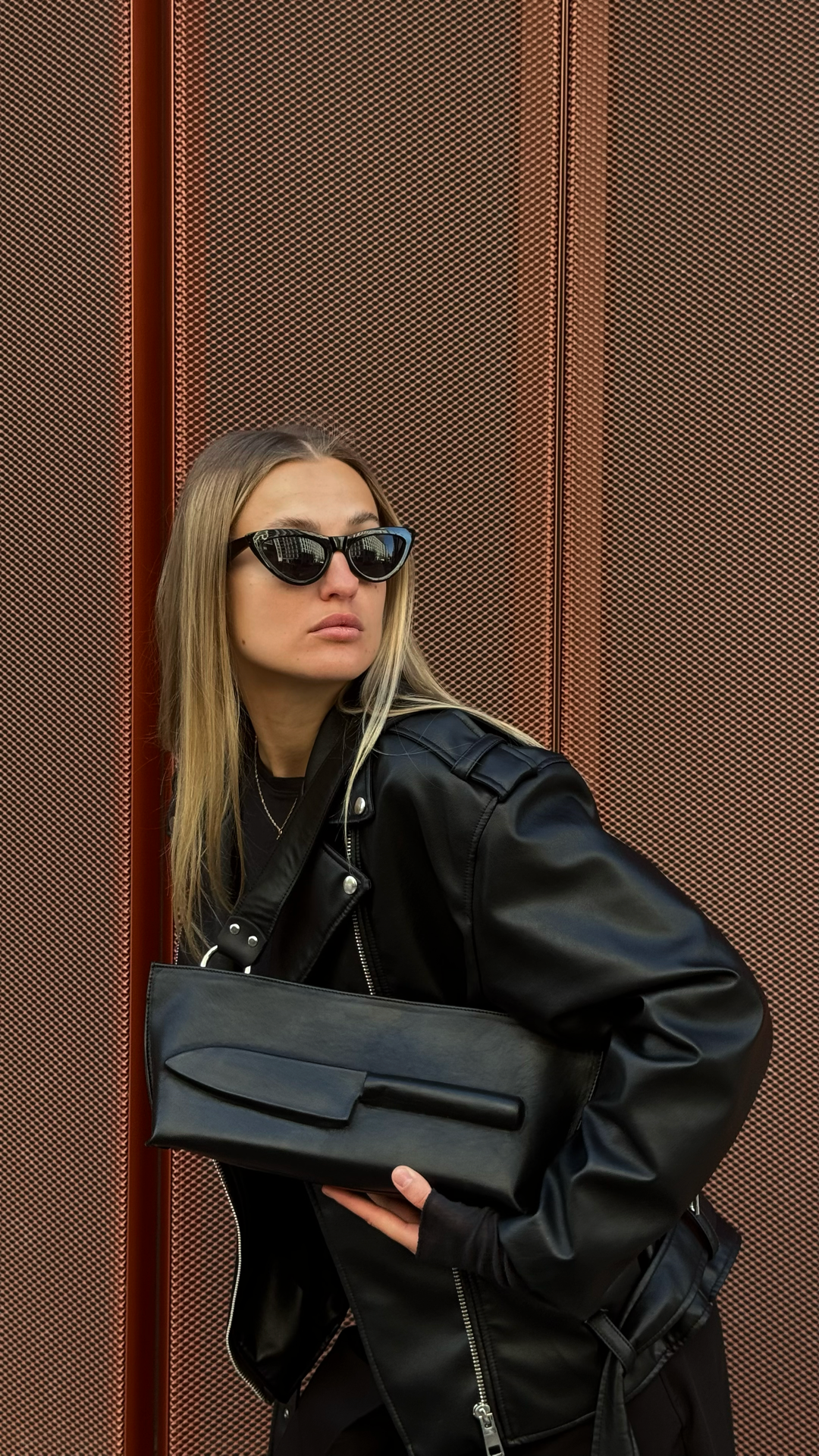 Knife mini bag in black