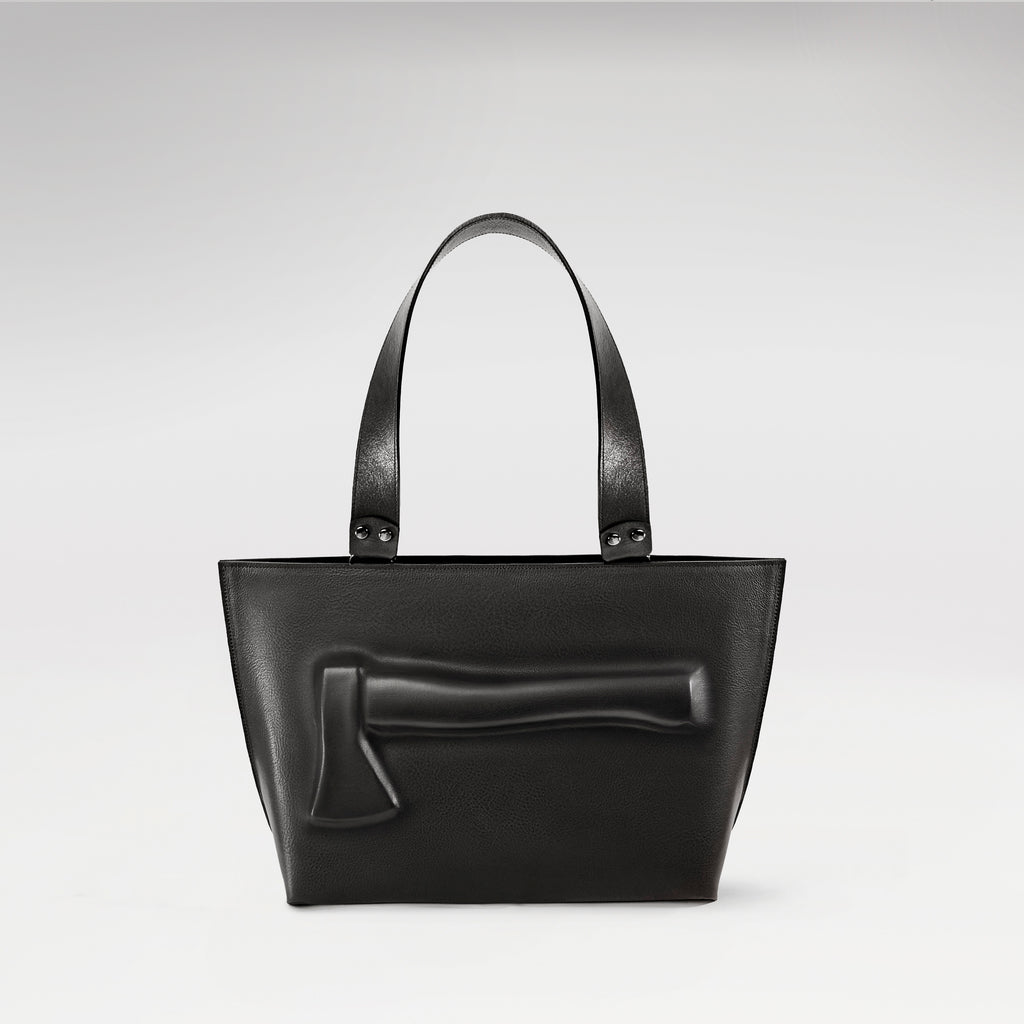 Black hatchet bag image 0