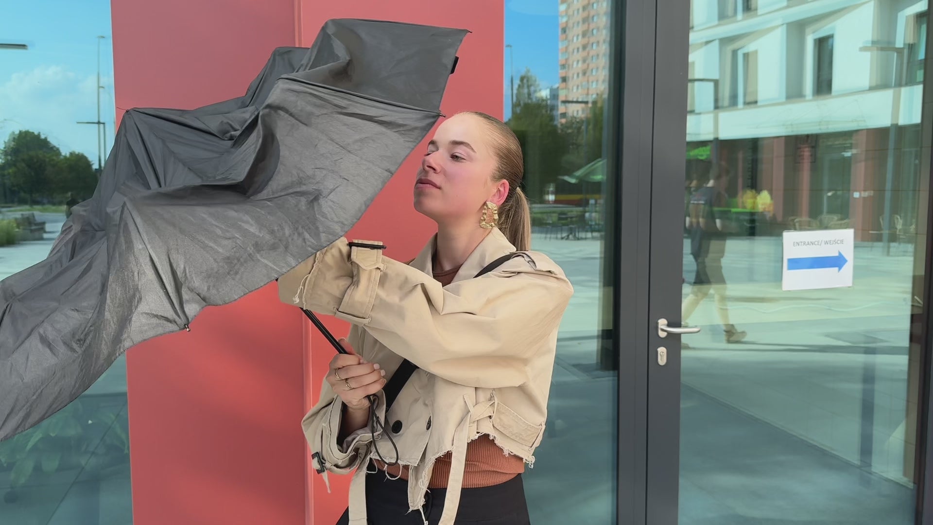 Black bag for umbrella